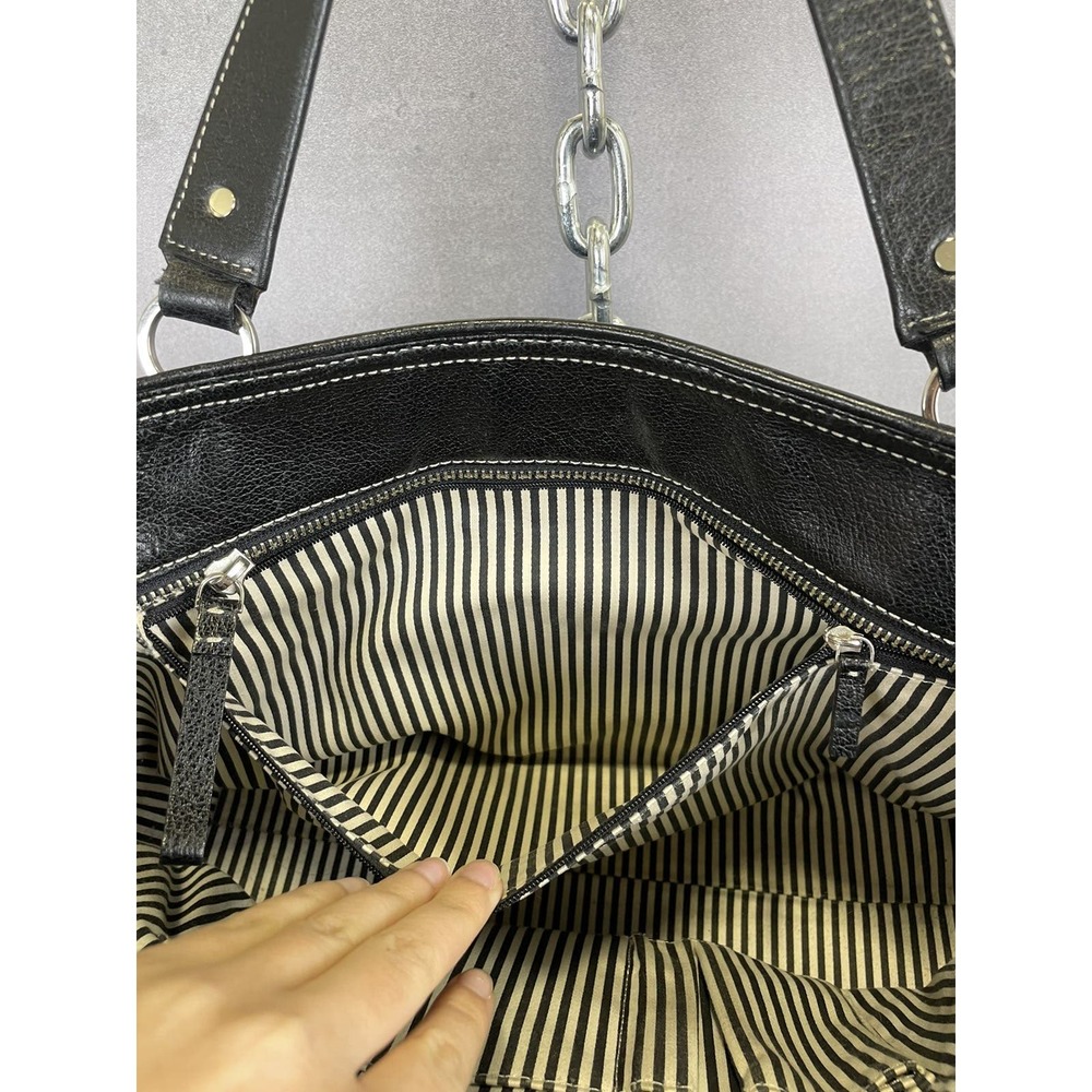 Vintage Kate Spade‎ Black Leather Purse Shoulder Bag Handbag - Picture 7 of 14